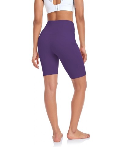 High Waisted Workout Shorts with Pockets | 5"-8" Breathable Yoga Shorts for Gym | Women Biker Short for Tummy Control 8 inche...