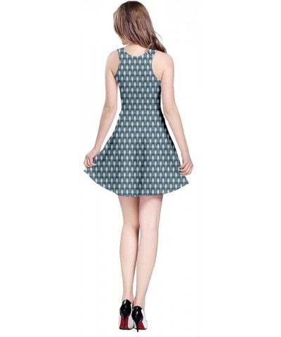 Womens A Brown and Yellow Giraffe Reversible Sleeveless Dress Blue Scales $14.72 Dresses