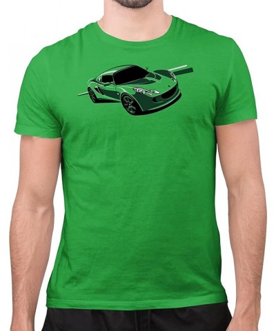 Lotus Elise Illustration T Shirt Sports Car T Shirt Blue $11.07 T-Shirts