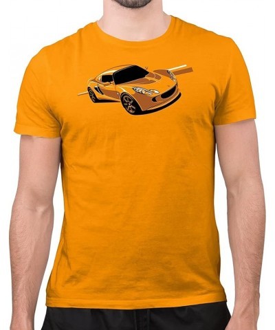 Lotus Elise Illustration T Shirt Sports Car T Shirt Blue $11.07 T-Shirts