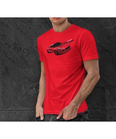 Lotus Elise Illustration T Shirt Sports Car T Shirt Blue $11.07 T-Shirts