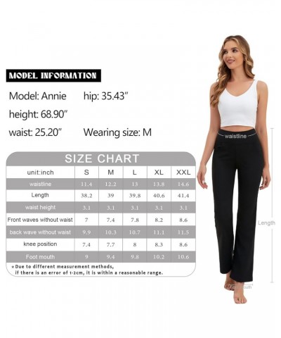 Bootcut Yoga Pants with 4 Pockets for Women Wide Leg Pants High Waist Stretch Workout/Office Legging Petite/Regular Caramel $...