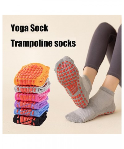 Pilates Grip Socks Woman Yoga Socks Non Slip Socks for Pilates, Pure Barre, Hospital, Trampoline Christmas Gift Black $6.00 A...