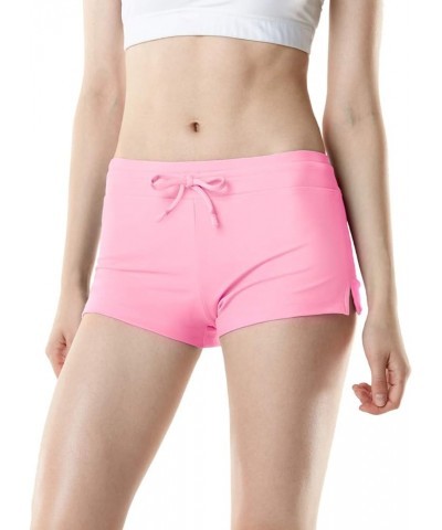 Women's Swim Shorts, Quick Dry Water Beach Board Short, Tankini Bathing Athletic Swimsuit Bottoms Elastic Waist Band Pink $11...