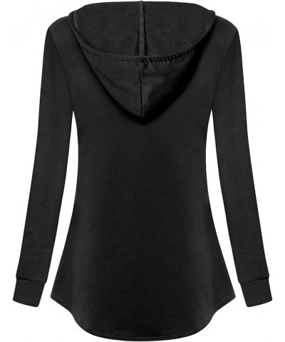 Womens Long Sleeve Pullover Tops Fashion Casual Lightweight Hoodie Sweatshirts Black $10.00 Hoodies & Sweatshirts