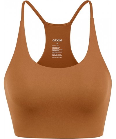 2-Pack Halter Sports Bra for Women Non Padded Strappy/Square Neck Cropped Tops Workout Yoga Crop Caramel-1 Pack (Halter) $10....