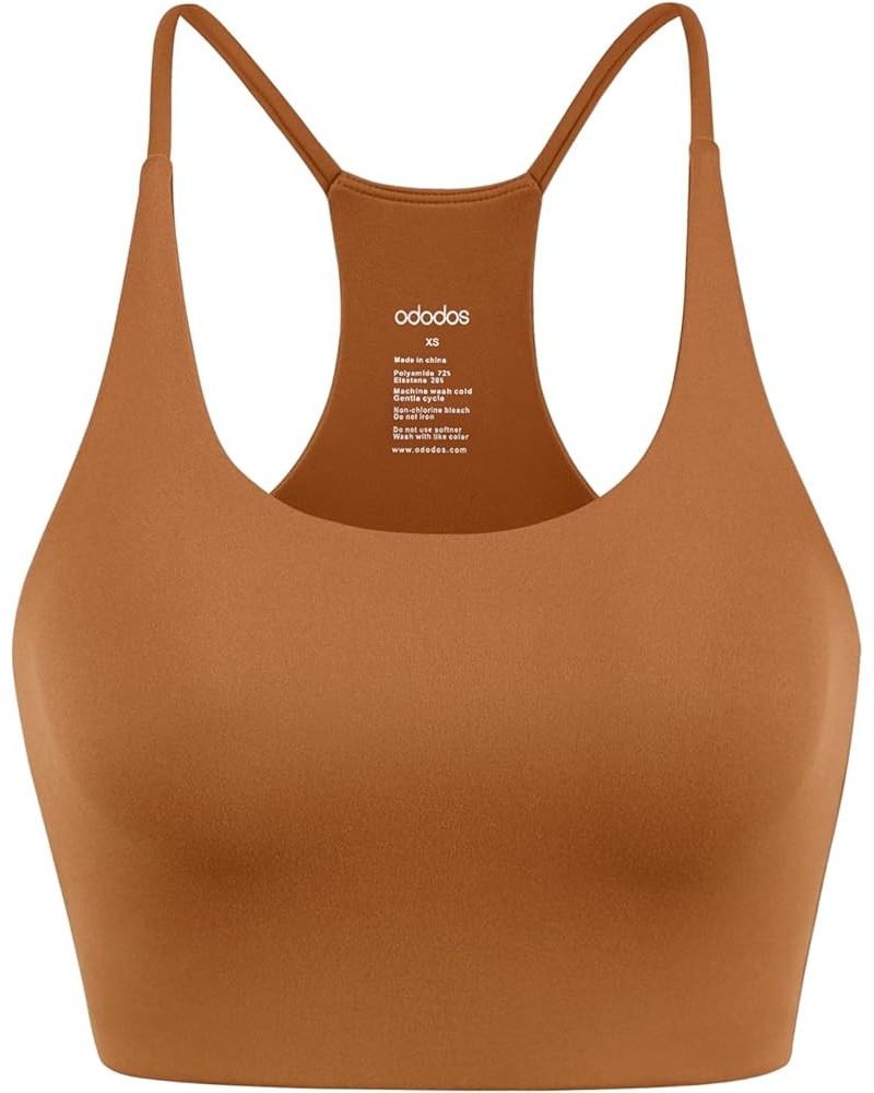 2-Pack Halter Sports Bra for Women Non Padded Strappy/Square Neck Cropped Tops Workout Yoga Crop Caramel-1 Pack (Halter) $10....