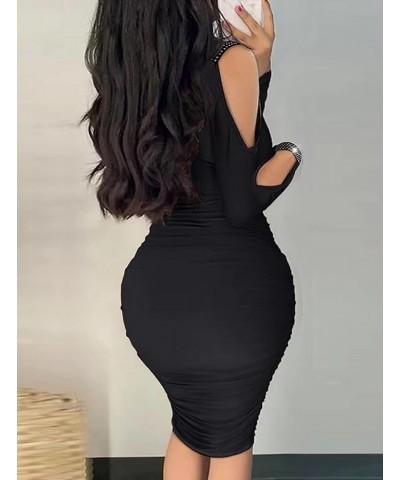 Women's Sexy Bodycon Dress Birthday Party Club Night Date Evening Dresses 1-black $12.00 Dresses