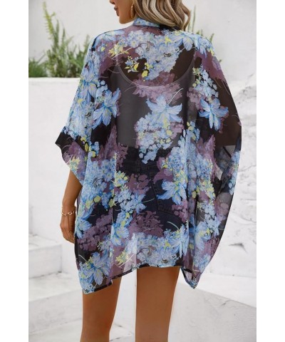 Women's Tops Loose Chiffon Kimono Cardigan Beach Swim Cover up Blouse Ybf $13.79 Swimsuits