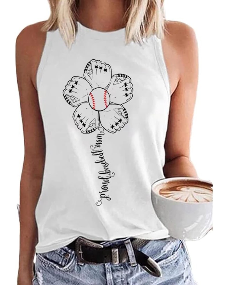 Women Baseball Tank Top Heart Print Baseball Tanks Cute Workout Graphic Casual Summer Sleeveless Shirt Vest Top 09-white $4.7...