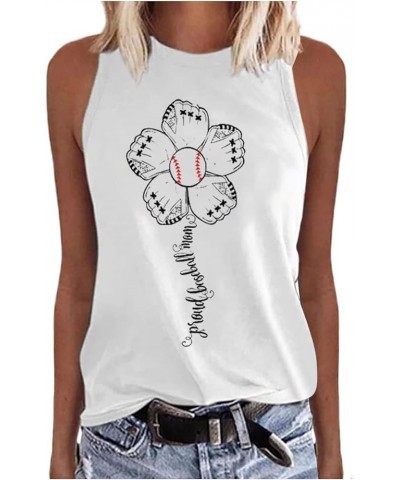 Women Baseball Tank Top Heart Print Baseball Tanks Cute Workout Graphic Casual Summer Sleeveless Shirt Vest Top 09-white $4.7...