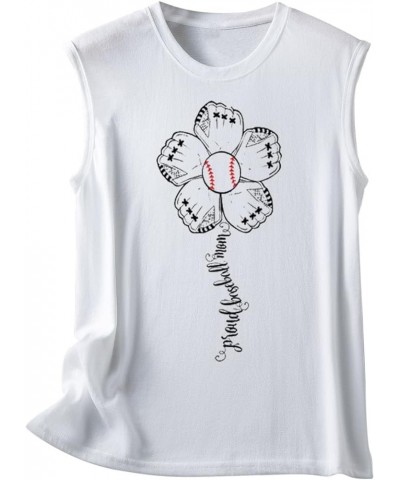 Women Baseball Tank Top Heart Print Baseball Tanks Cute Workout Graphic Casual Summer Sleeveless Shirt Vest Top 09-white $4.7...