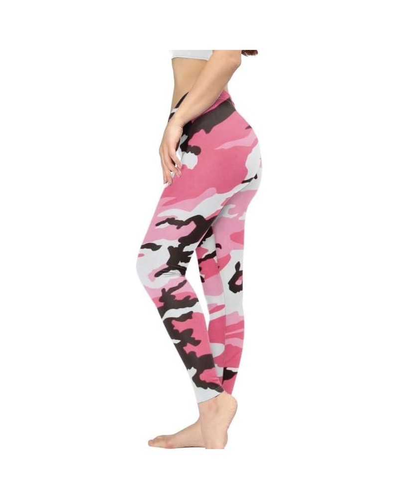 Floral Humming Bird Over Size Women's High-Waist Yoga Legging Dolphin Galaxy Bee Tie-Dye Jogging Cycling Activewear Pink Camo...