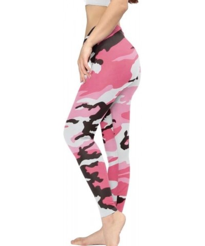 Floral Humming Bird Over Size Women's High-Waist Yoga Legging Dolphin Galaxy Bee Tie-Dye Jogging Cycling Activewear Pink Camo...