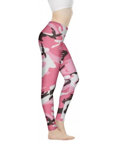 Floral Humming Bird Over Size Women's High-Waist Yoga Legging Dolphin Galaxy Bee Tie-Dye Jogging Cycling Activewear Pink Camo...