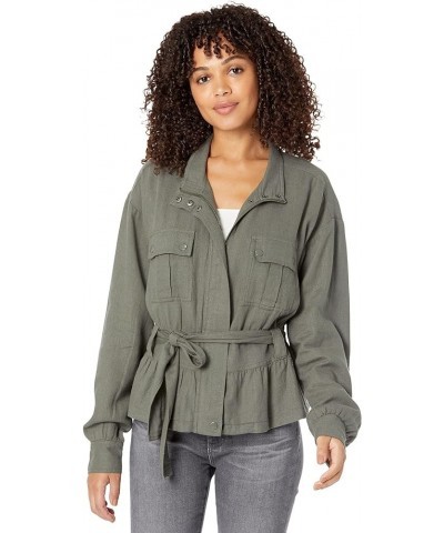 Women's Evander Long Sleeve Jacket Vintage Olive Branch $38.50 Jackets