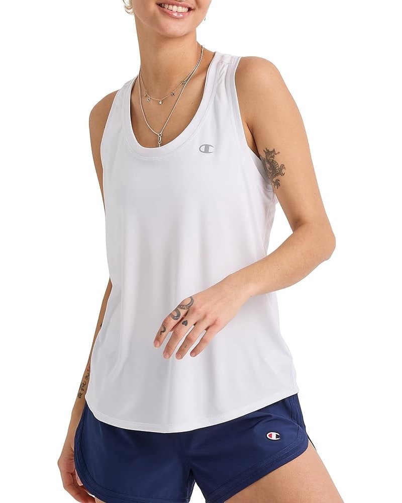 Women's Tank Top, Classic Sport Tank, Moisture Wicking, Athletic Tank Top for Women White Reflective C Logo $10.45 Activewear