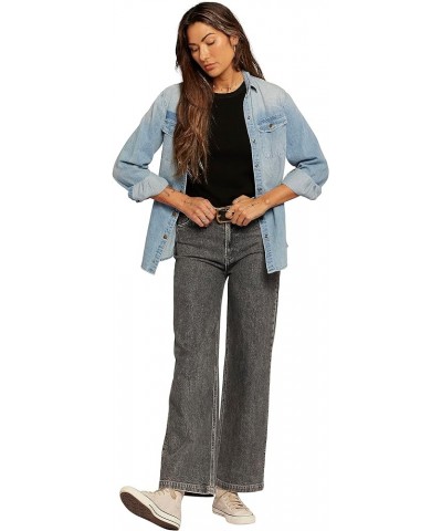 Women's Wide Leg Pant – High Rise Denim The Navigator Mercury $71.26 Jeans