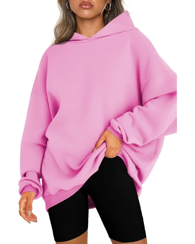 Womens Oversized Hoodies Sweatshirts Fleece Hooded Pullover Tops Sweaters Casual Comfy Fall Fashion Outfits Clothes 2024 Pink...