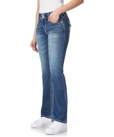 Women's Luscious Curvy Bootcut Mid-Rise Bling Insta Stretch Juniors Jeans (Standard and Plus) Birch $14.86 Jeans