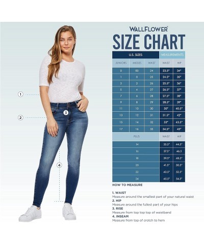 Women's Luscious Curvy Bootcut Mid-Rise Bling Insta Stretch Juniors Jeans (Standard and Plus) Birch $14.86 Jeans