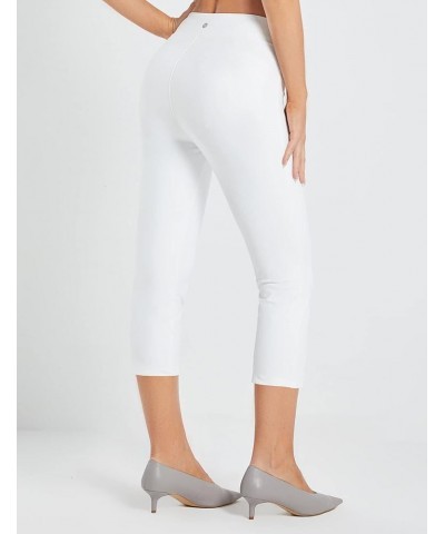Capri Pants for Women Casual Summer Pull On Yoga Dress Capris Work Jeggings Athletic Golf Crop Pants with Pockets White $19.7...