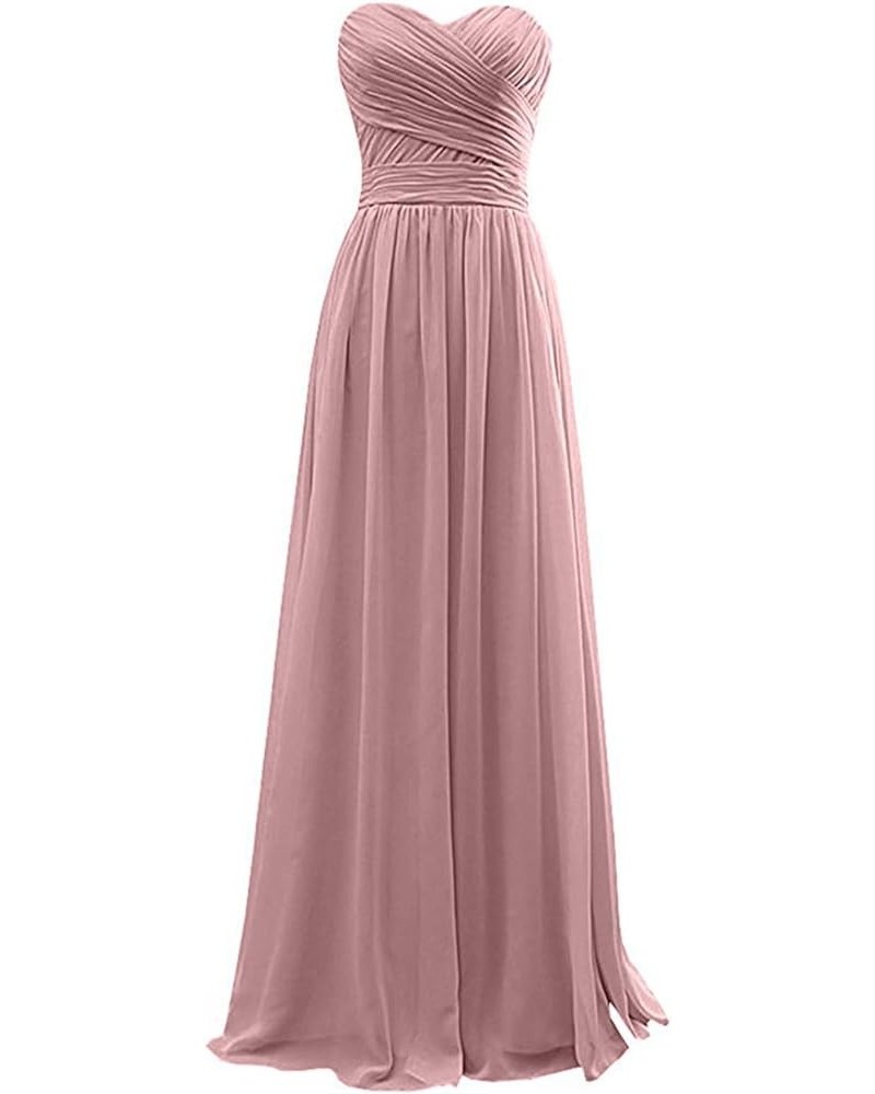Women's Chiffon Long Bridesmaid Gowns Blush2 $38.87 Dresses