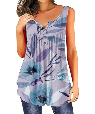 Funeral Summers Tunic Women's Short Sleeve Beautiful Comfortable Shirt for Womens Gradient Color V Pattern 4-light Purple $7....