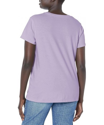 Women's Perfect Crewneck Tee Shirt (Also Available in Plus) Standard Cloud Batwing Purple Rose $9.96 T-Shirts