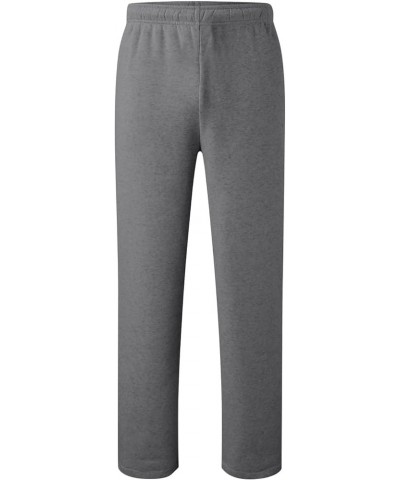 Pants for Women 2024 Trendy High Waisted Wide Leg Sweatshirt Pants Lounge Baggy Comfy Pajama Pants with Pockets 5e dark Gray ...