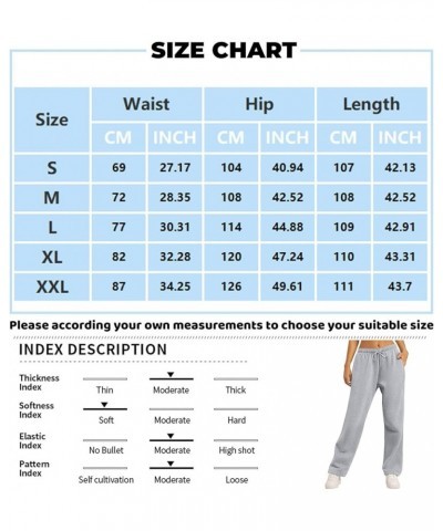 Pants for Women 2024 Trendy High Waisted Wide Leg Sweatshirt Pants Lounge Baggy Comfy Pajama Pants with Pockets 5e dark Gray ...