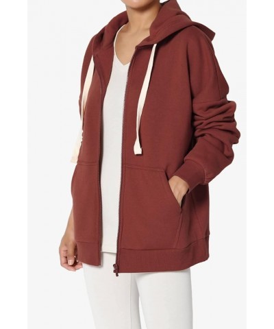 S~3X Full Zip Ultimate Cotton Fleece Hoodie Sweatshirt Relaxed Jacket 38 Brick $17.86 Hoodies & Sweatshirts