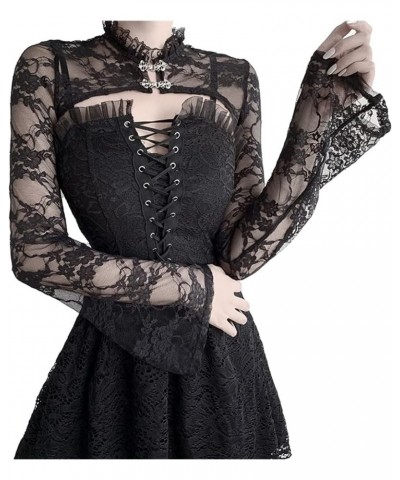 Punk Shrug for Women or Teen Girls Gothic Shawl Goth Crop Top Black 1 $12.60 Sweaters