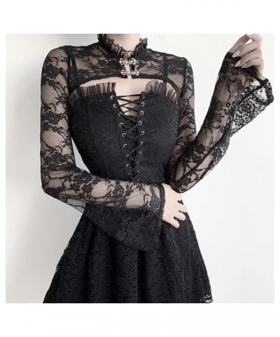 Punk Shrug for Women or Teen Girls Gothic Shawl Goth Crop Top Black 1 $12.60 Sweaters