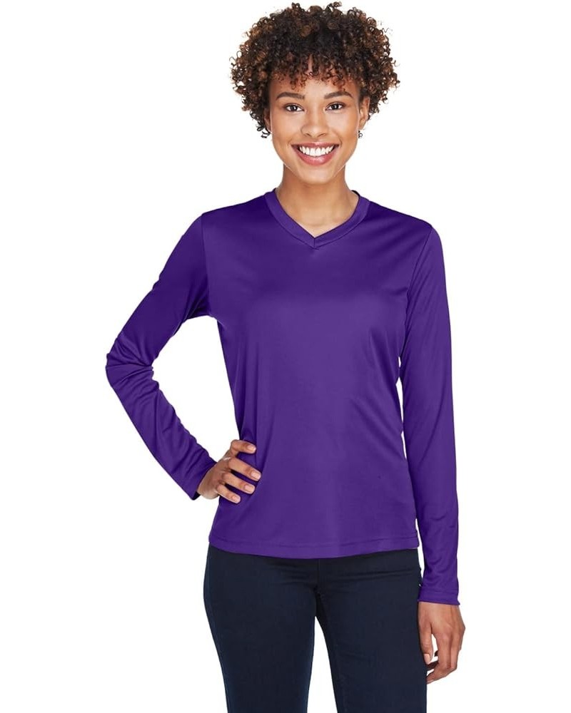 TT11WL Ladies' Zone Performance Long Sleeve T-Shirt Sport Purple $8.49 Activewear