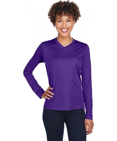 TT11WL Ladies' Zone Performance Long Sleeve T-Shirt Sport Purple $8.49 Activewear