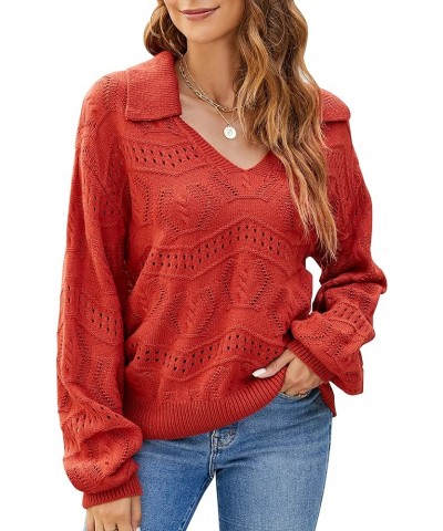 Womens Turtleneck Long Sleeve Cable Knit Chunky Pullover Fall Sweater Dresses 2023 Red $7.49 Dresses