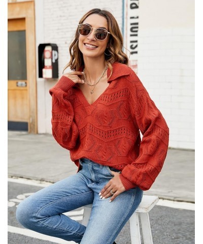 Womens Turtleneck Long Sleeve Cable Knit Chunky Pullover Fall Sweater Dresses 2023 Red $7.49 Dresses