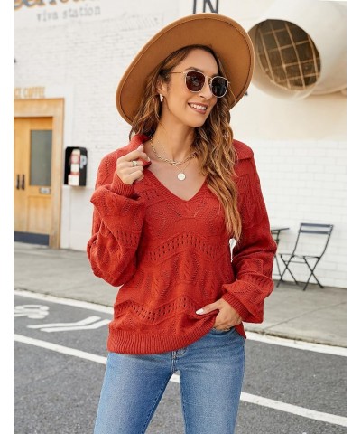 Womens Turtleneck Long Sleeve Cable Knit Chunky Pullover Fall Sweater Dresses 2023 Red $7.49 Dresses