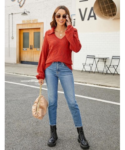 Womens Turtleneck Long Sleeve Cable Knit Chunky Pullover Fall Sweater Dresses 2023 Red $7.49 Dresses