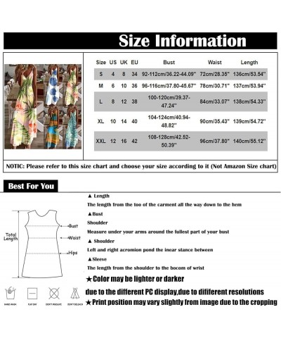 Summer Dresses for Women 2024,Casual Loose V-Neck Spaghetti Straps Maxi Swing Beach Dresses 2-brown $9.51 Dresses