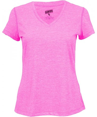 Women's JRS Performance Tee Pink Lemonade Heather $8.76 Activewear