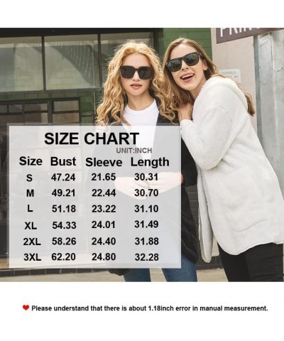 Women's Fleece Jacket Fuzzy Hooded Winter Casual Coats 2024 Cardigan Sweaters with Pokets Tie Dye Green $21.83 Jackets