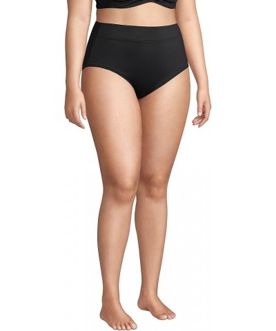 Women's High Waisted Bikini Bottoms Black $18.09 Swimsuits