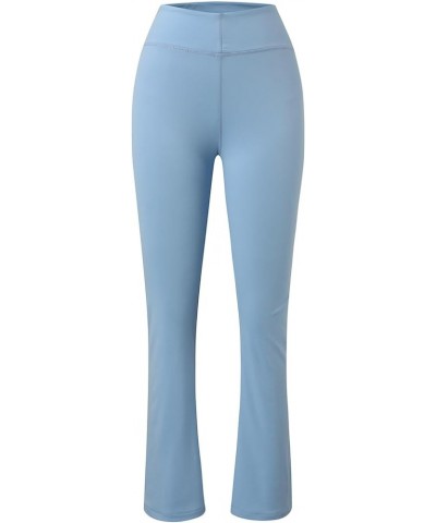 Womens Flare Yoga Pants with Pockets Wide Leg Leggings Comfy High Waisted Long Pants Casual Bootcut Pants 2-blue $8.06 Pants