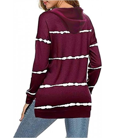 Fall Sweatshirts for Women Loose Fit Trendy Hoodies Plus Size Top Quarter Button Collar Shirts Long Sleeve Pullover Sweatshir...