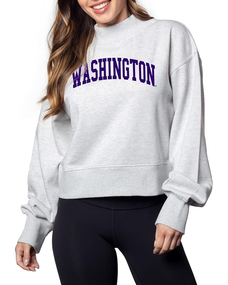 Women's Haily Sweatshirt Washington Huskies Ash Grey $11.99 Activewear