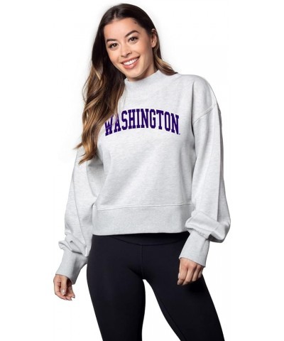 Women's Haily Sweatshirt Washington Huskies Ash Grey $11.99 Activewear