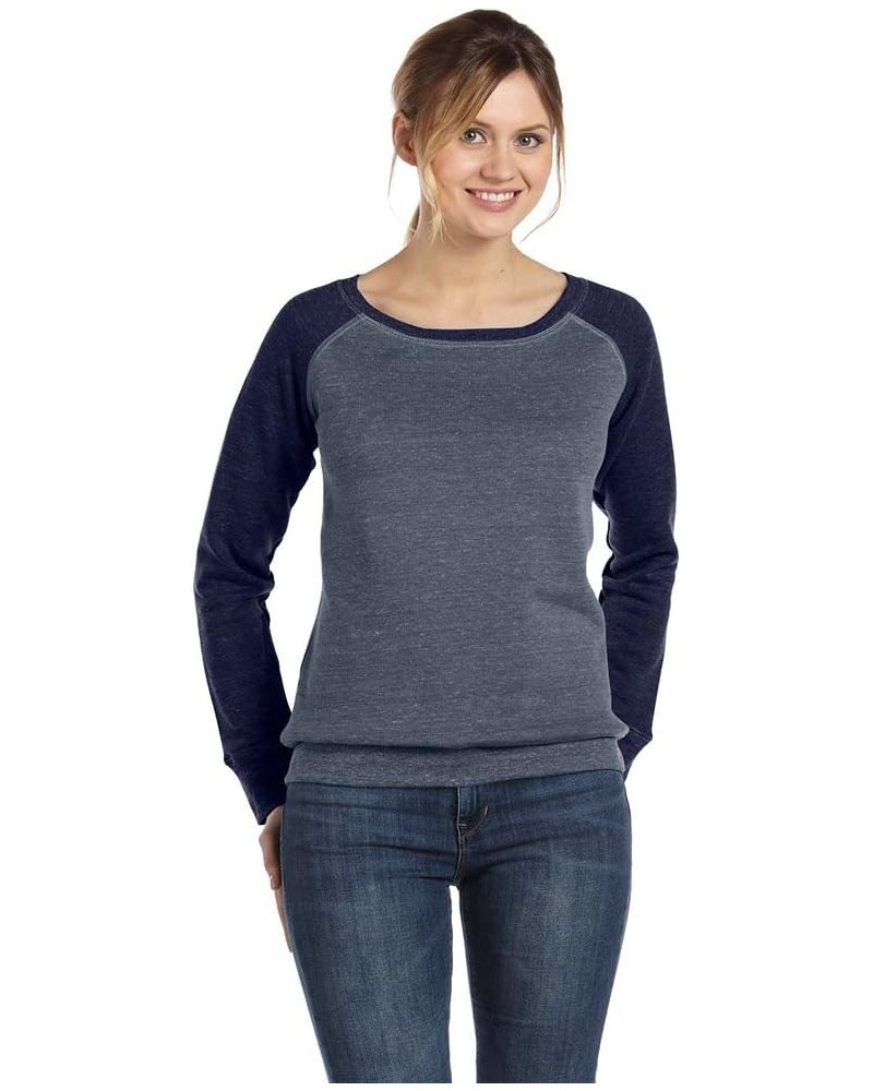 Sponge Fleece Wide Neck Sweatshirt (7501) Deep Heather/Navy $18.47 Hoodies & Sweatshirts