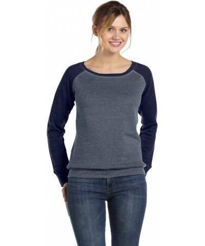 Sponge Fleece Wide Neck Sweatshirt (7501) Deep Heather/Navy $18.47 Hoodies & Sweatshirts